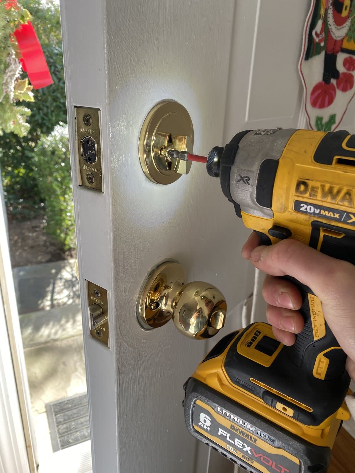 Brass hardware, done clean
