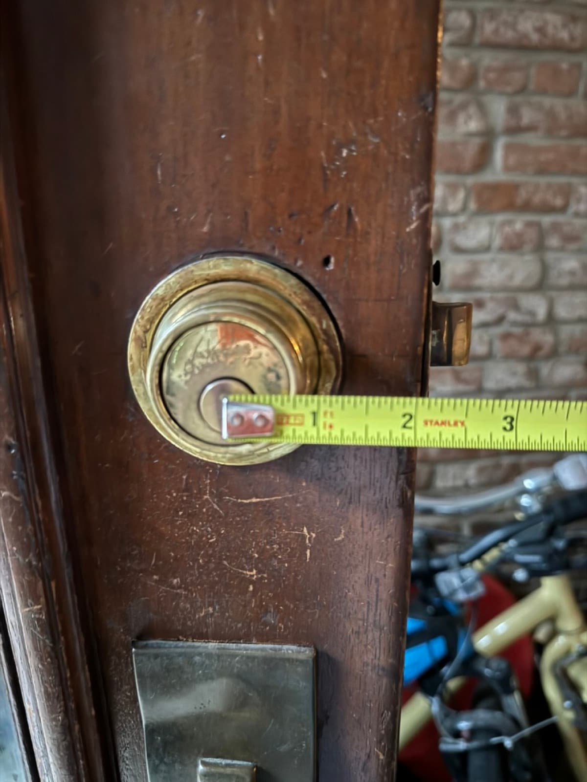 Deadbolt install, measured to spec