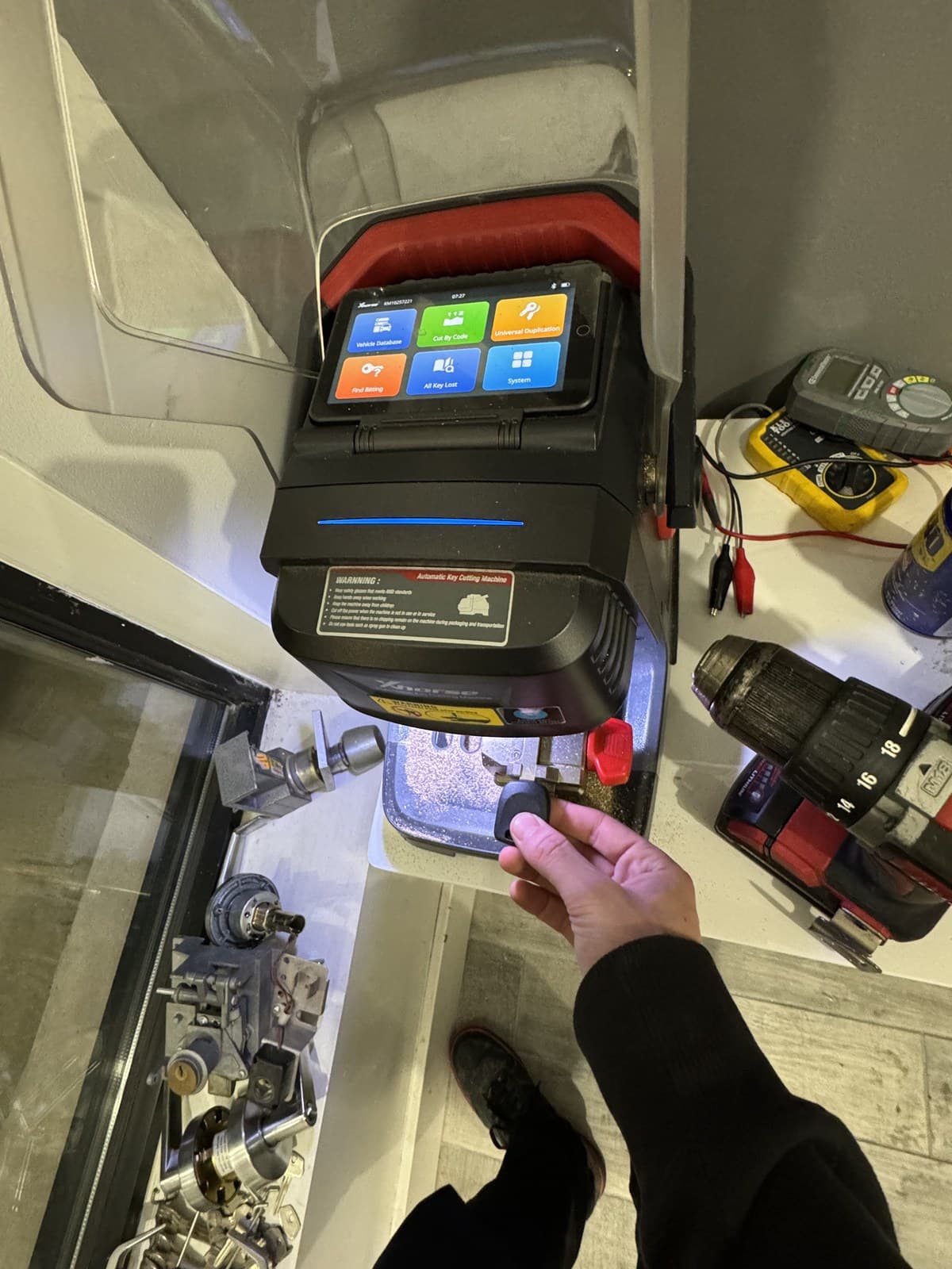 On-site key cutting
