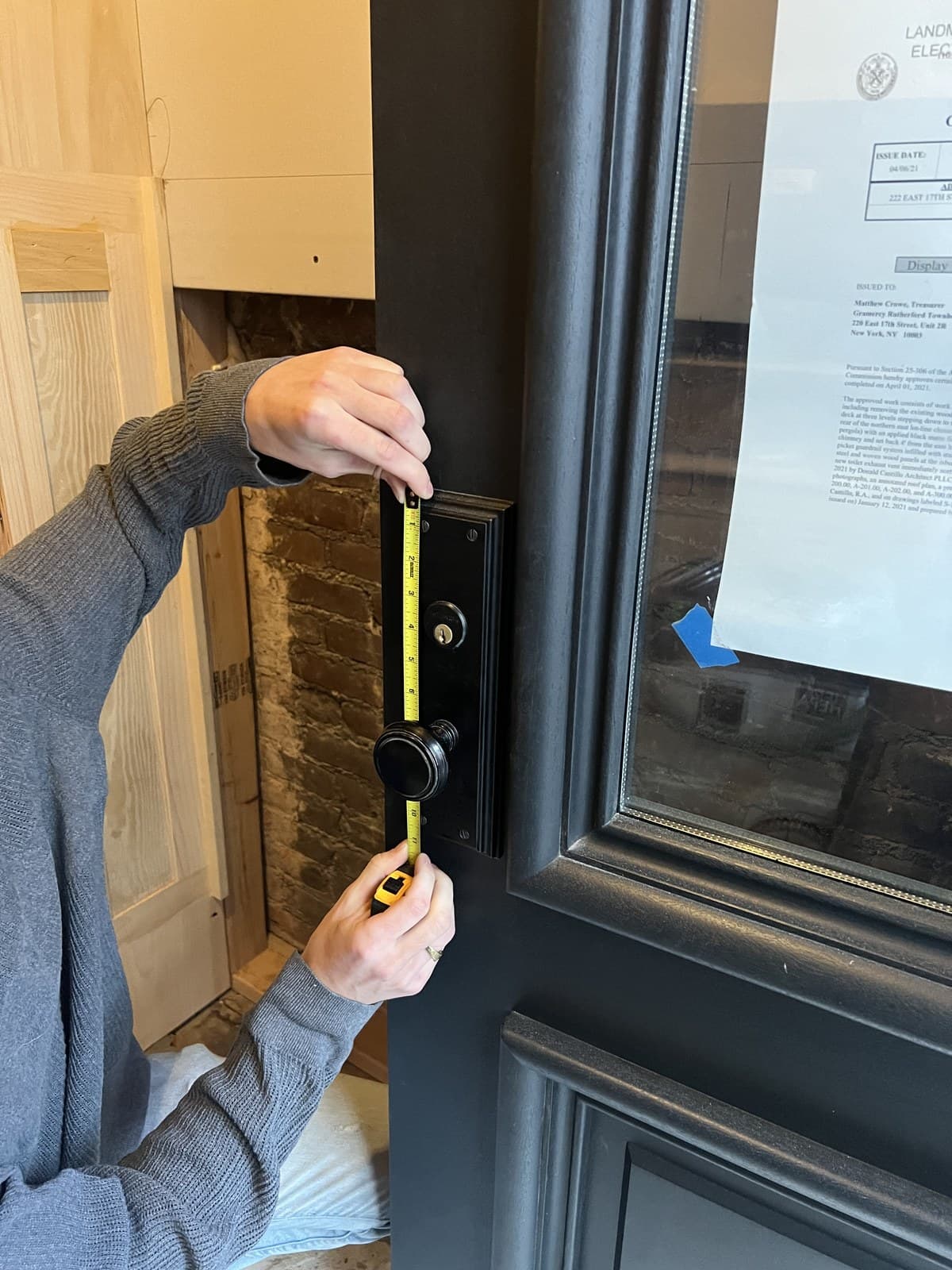 Landmark building door hardware