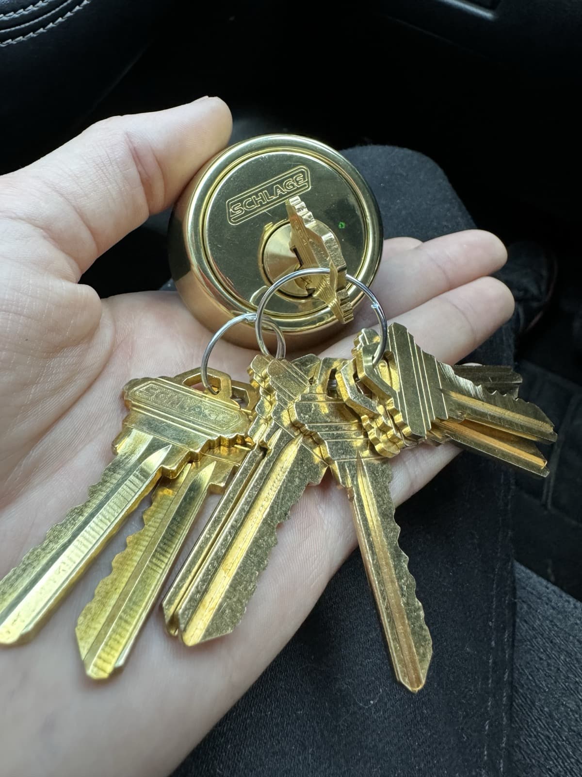 Handful of keyed change keys prepared for a building handover